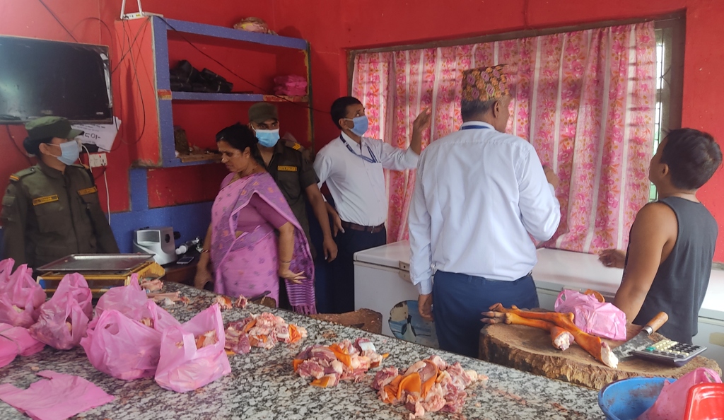 बुटवलका अधिकांश मासु पसल फोहर र अव्यवस्थित